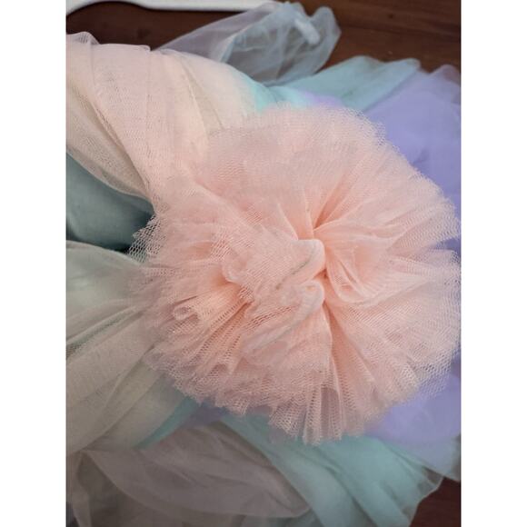 Baby Girls Tulle pom pom Unicorn Birthday Party Dress Size 1 Year - Picture 13 of 16